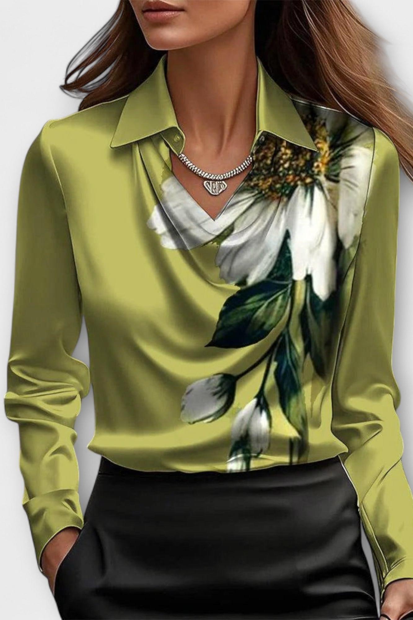 Classic elegant feminine blouse for women | Sofia -8