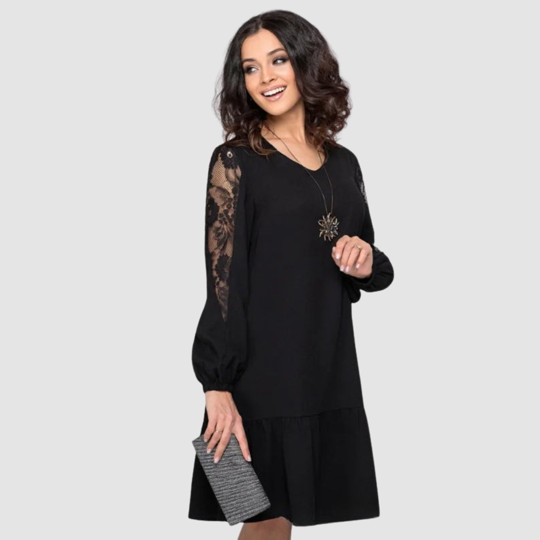 Elegant everyday relaxed midi dress for women | Lowri Quinn -3