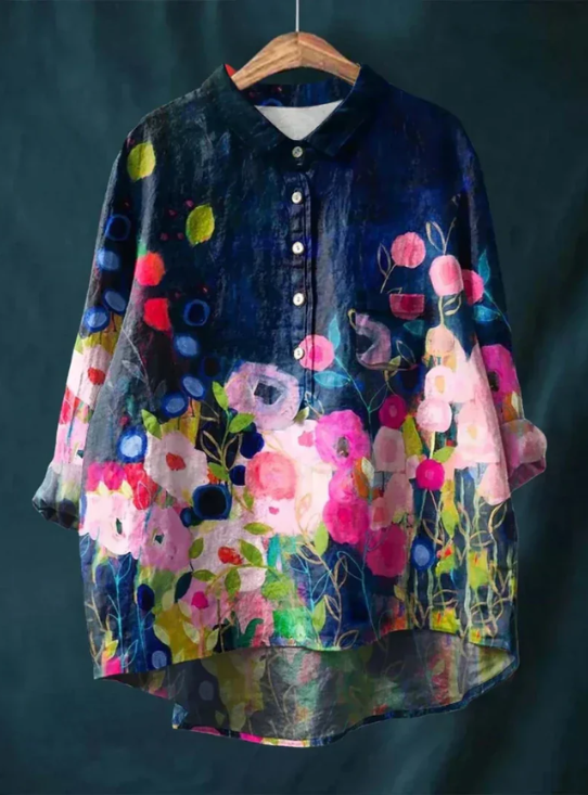 Elegant everyday relaxed blouse for women | Anita -11