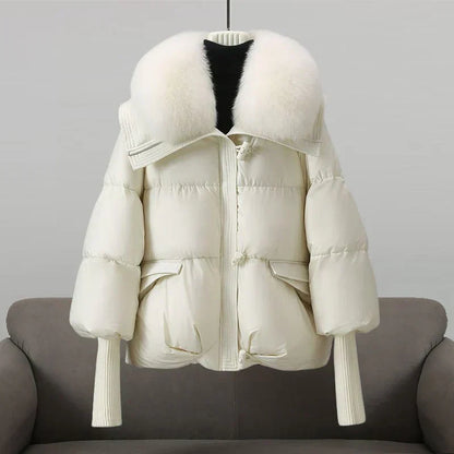 Elegant warm tailored coat for women | Indi -4