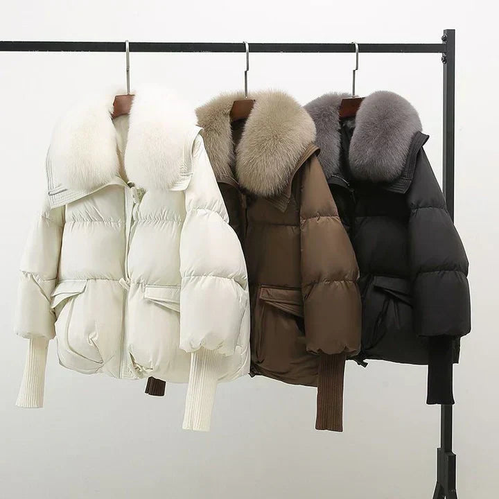 Elegant warm tailored coat for women | Indi -6