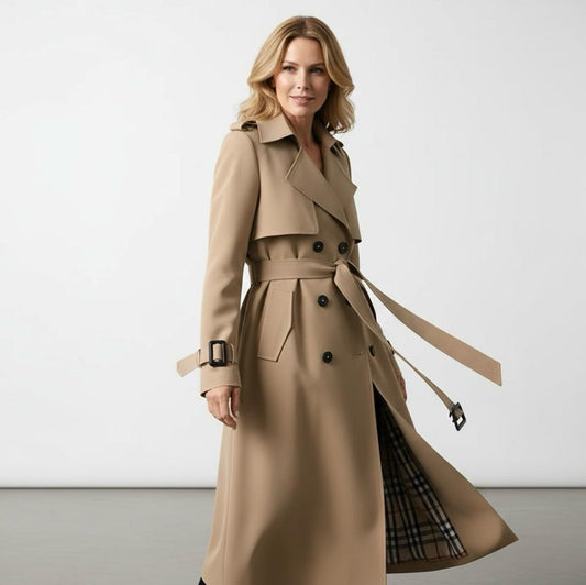 Classic refined everyday trench coat for women -1
