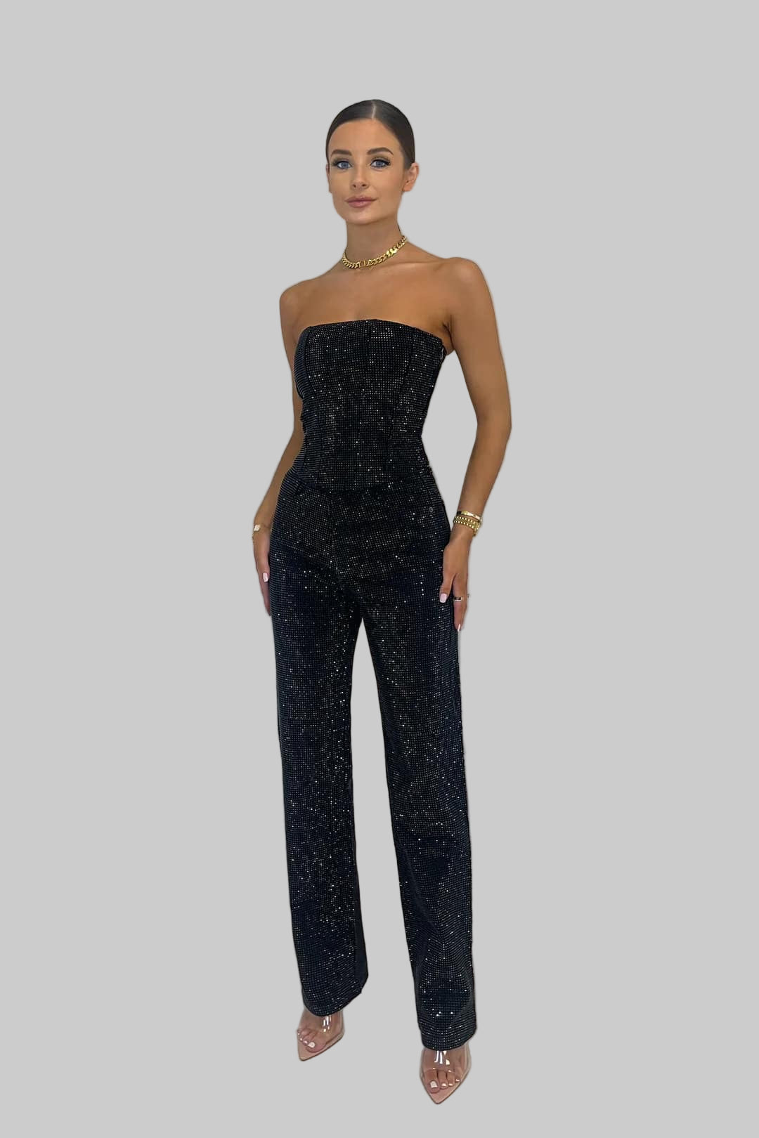 Classic elegant feminine jumpsuit for women | Liora -1