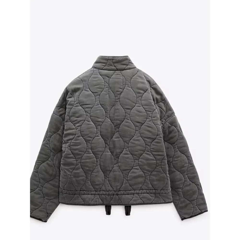 Lightweight everyday quilted puffer jacket for women | Althea -3