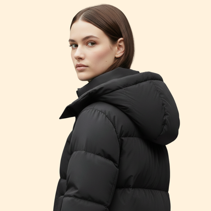 Classic warm insulated parka for women | Elowen -4