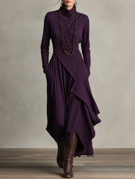 Classic elegant flowy maxi dress for women | Marilyn -1