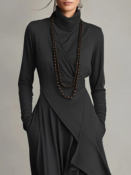 Classic elegant flowy maxi dress for women | Marilyn -8