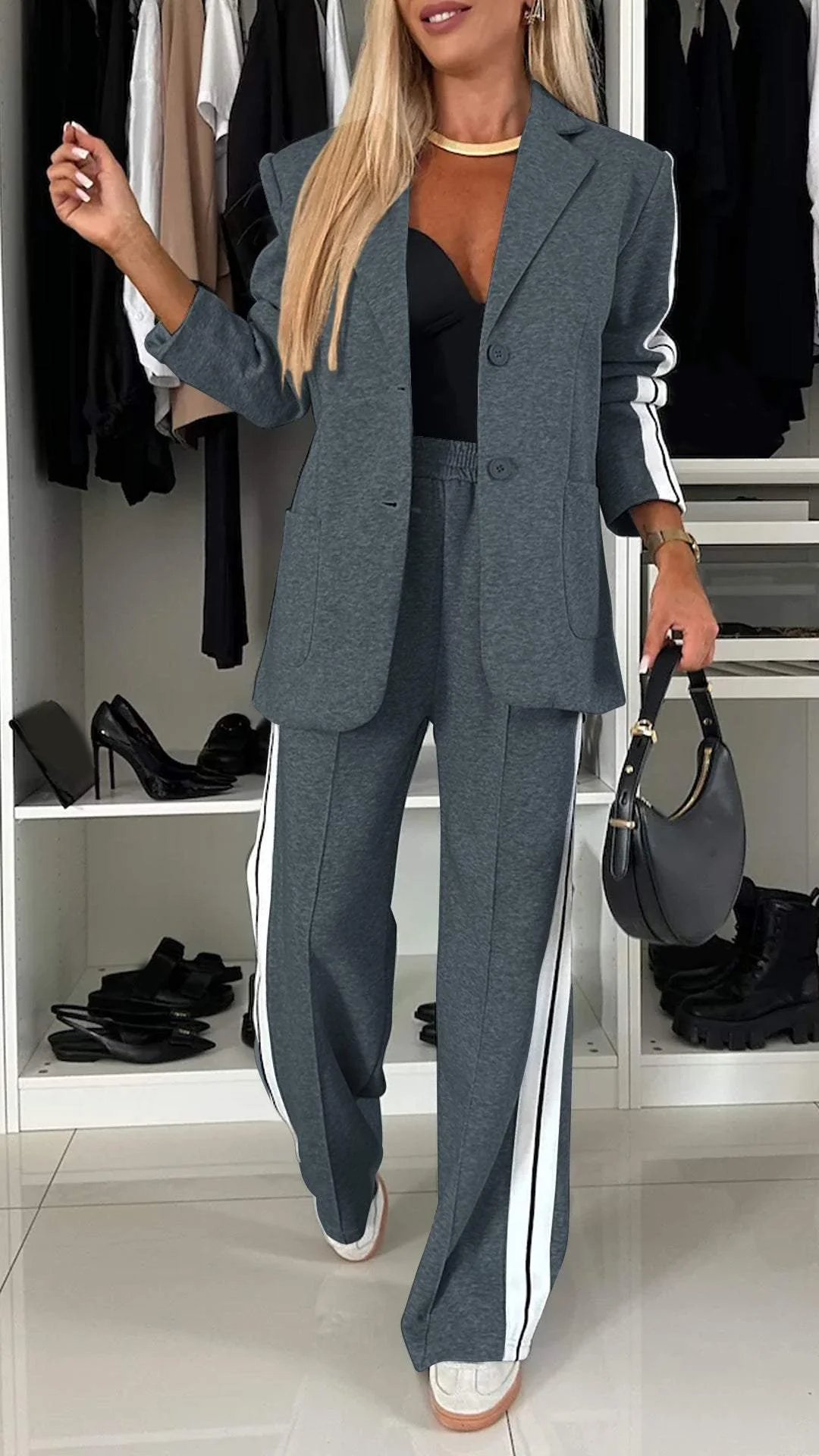 Classic versatile relaxed co-ord set for women | Alice -6