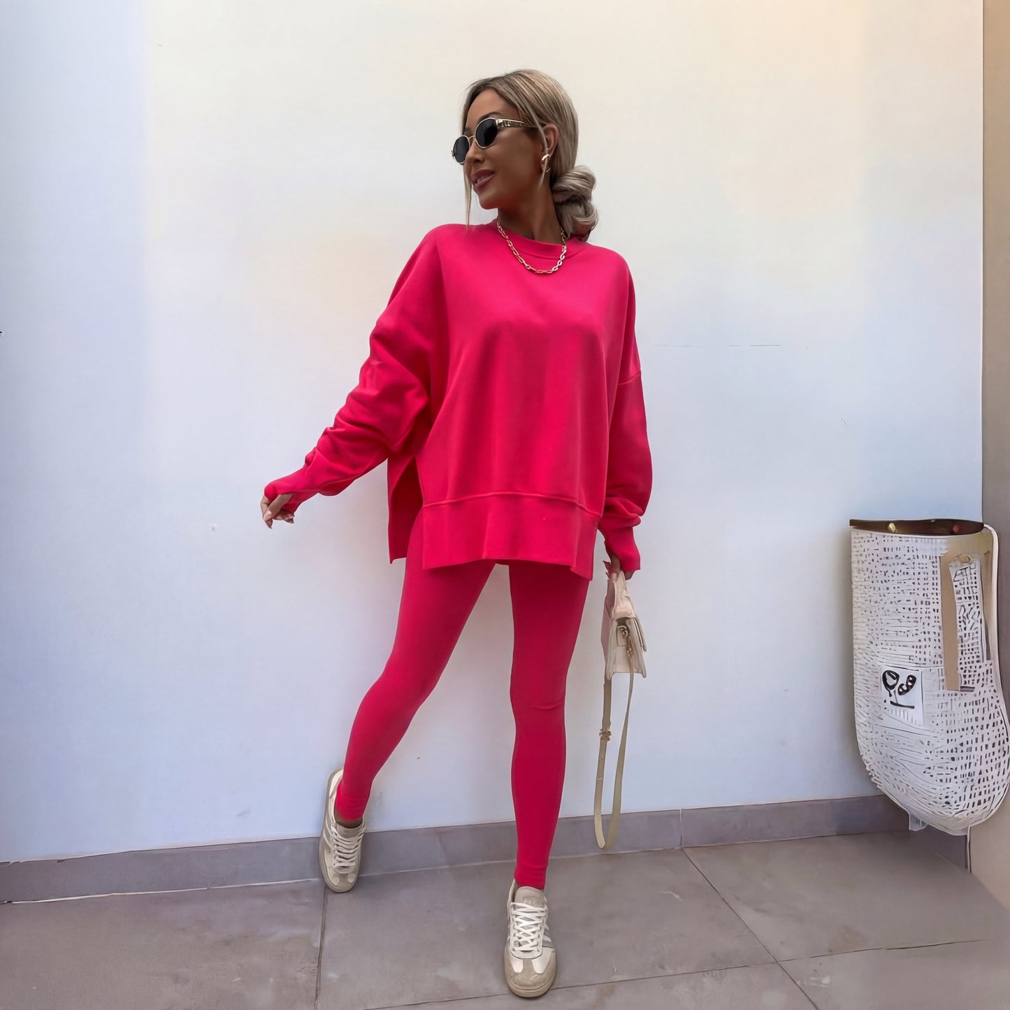 Classic tailored relaxed trousers for women | Yachi -7