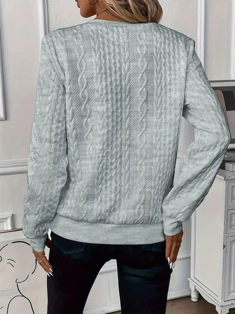 Classic relaxed knit jumper for women | Amy -15