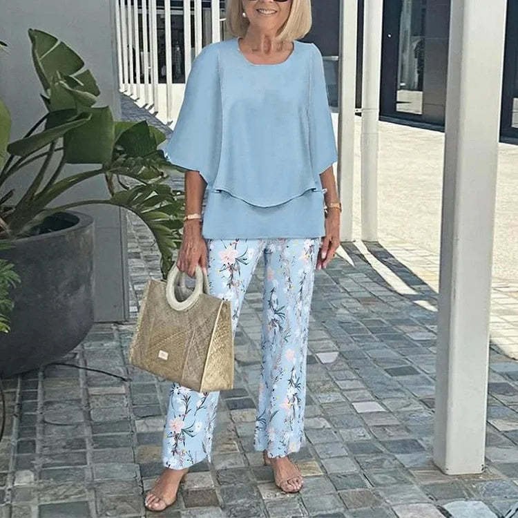 Classic matching relaxed co-ord set for women | Gwendelyn -6