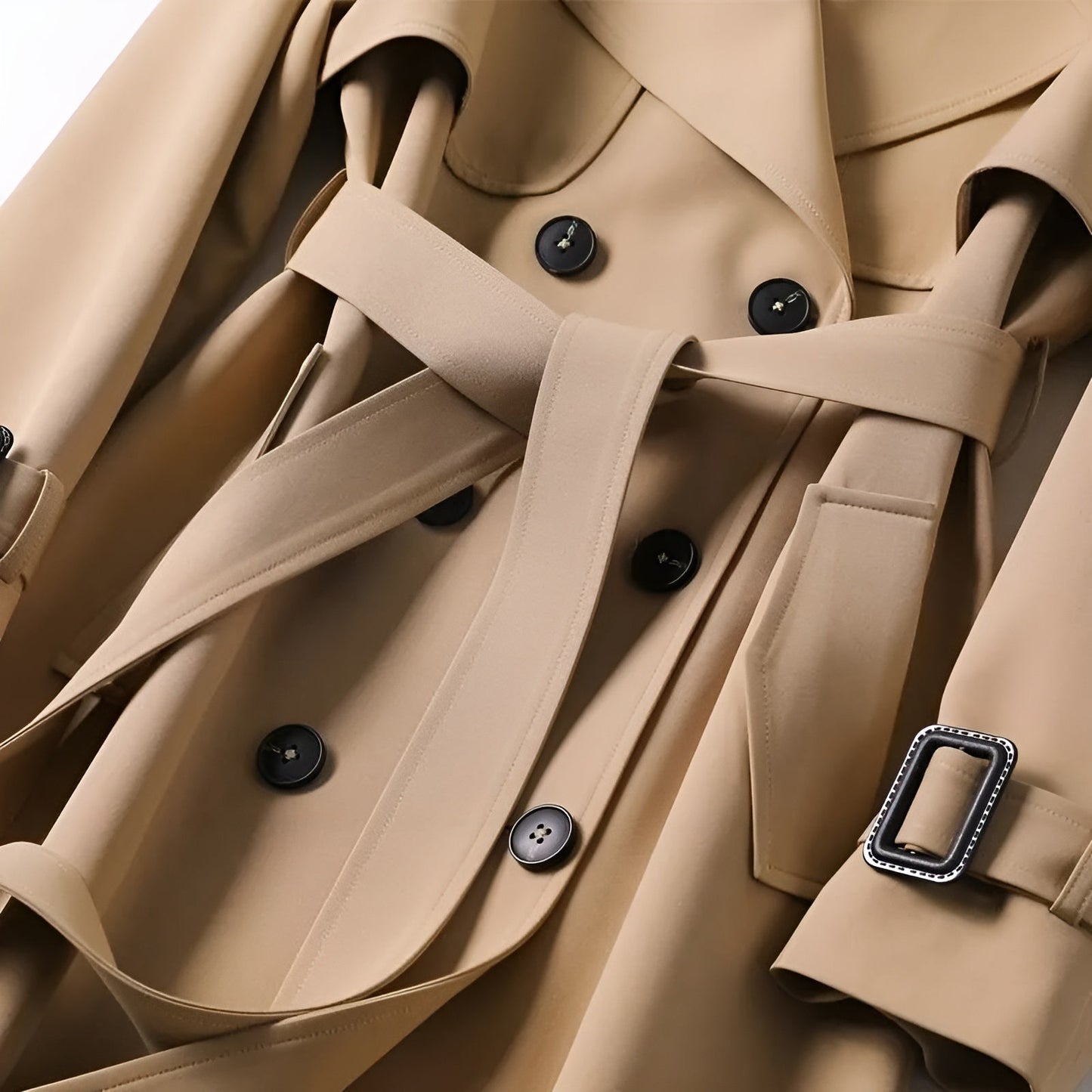 Classic refined everyday trench coat for women -3