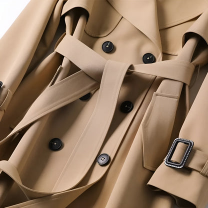 Classic refined everyday trench coat for women -3