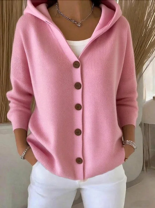 Cosy knit ribbed cardigan for women | Nylah -1