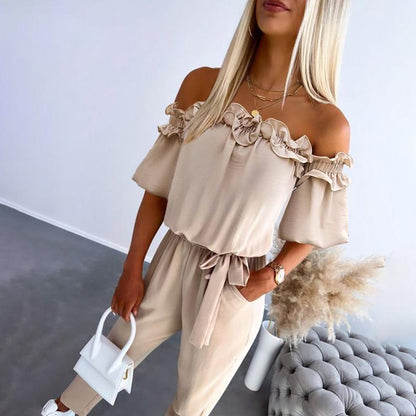 Elegant feminine relaxed jumpsuit for women | CAMILA -1