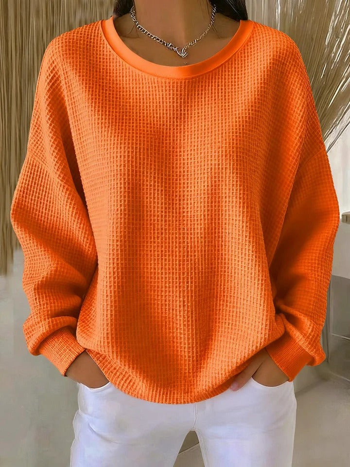 Classic cosy ribbed jumper for women | Nora -5