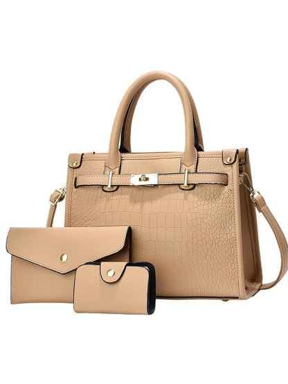 Classic chic structured handbag for women | Alenor -3