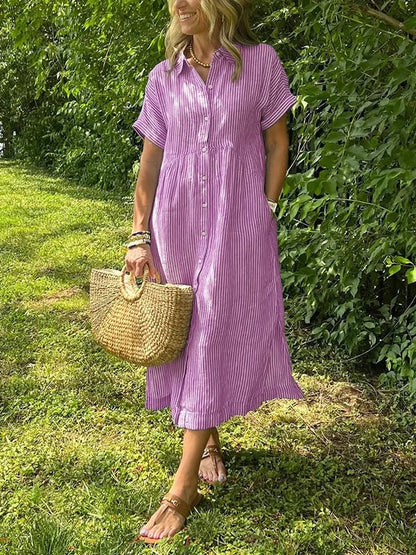 Elegant everyday relaxed maxi dress for women | Ruby -6