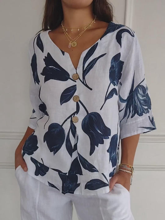 Classic elegant feminine blouse for women | Lara -1