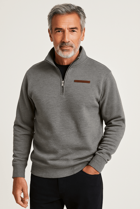 Classic soft relaxed jumper for men | Adrien -1
