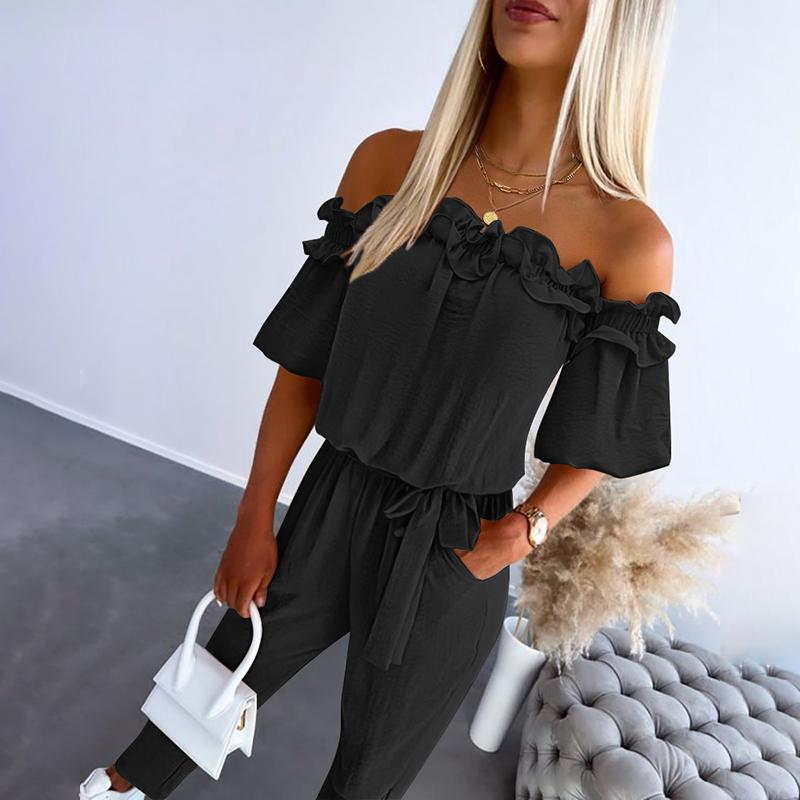Classic feminine relaxed jumpsuit for women | Camila -2