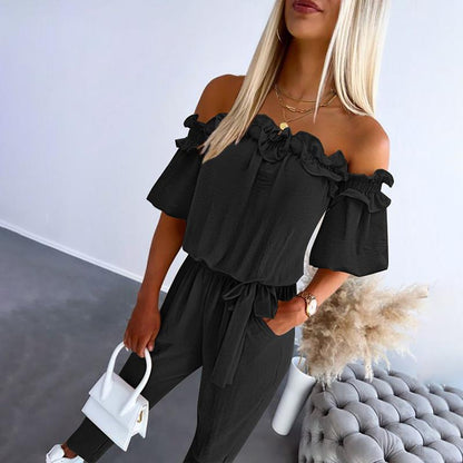 Classic feminine relaxed jumpsuit for women | Camila -2