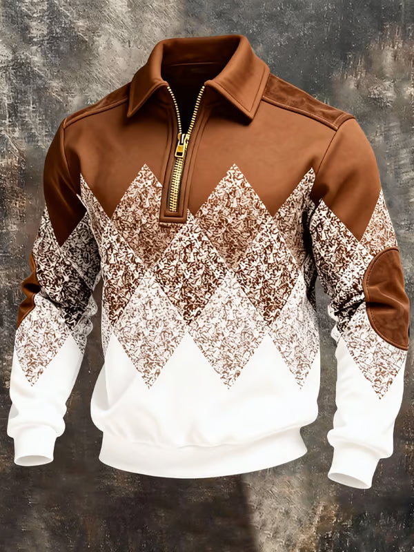 Relaxed knit ribbed jumper for men | Zanik -2