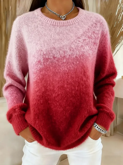 Relaxed knit ribbed jumper for women | Lucia -5