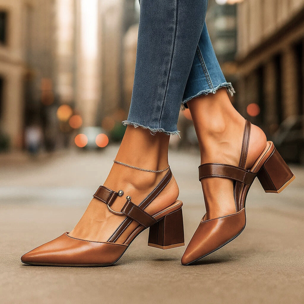 Classic elegant everyday heels for women | Elowen -4
