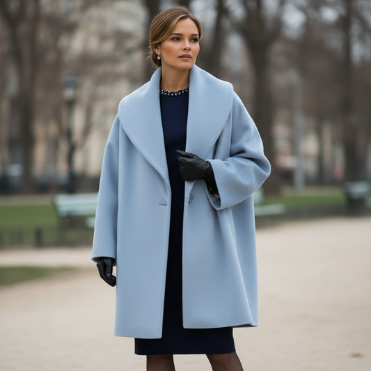 Classic warm tailored overcoat for women | Greymont -1