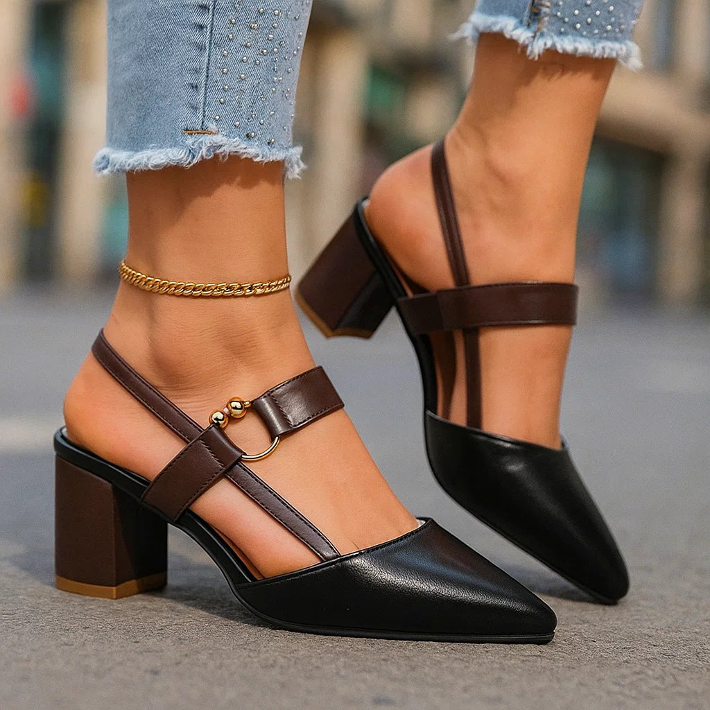 Classic elegant everyday heels for women | Elowen -7