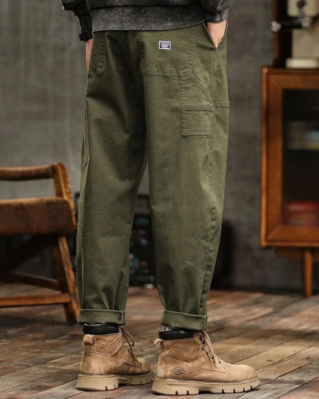 Utility everyday relaxed cargo trousers for men | Hudson -2