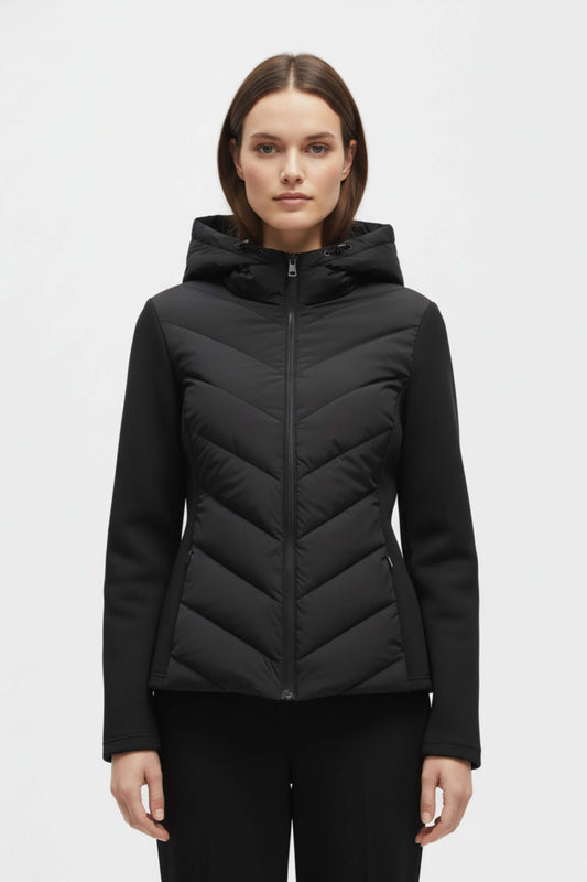 Warm everyday insulated puffer jacket for women | Caurelle -1