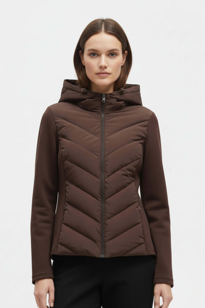 Warm everyday insulated puffer jacket for women | Caurelle -4