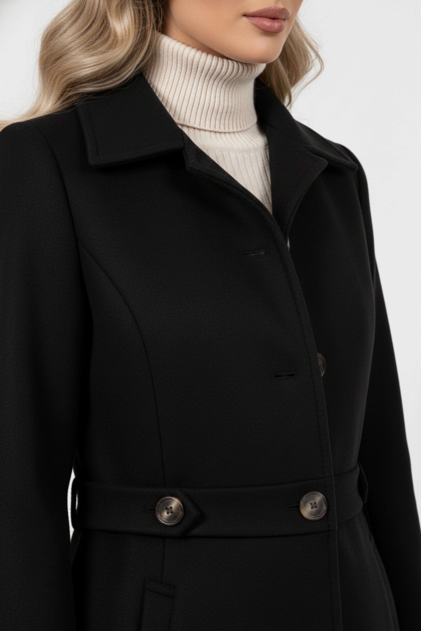 Classic elegant insulated coat for women | Caurelle -2