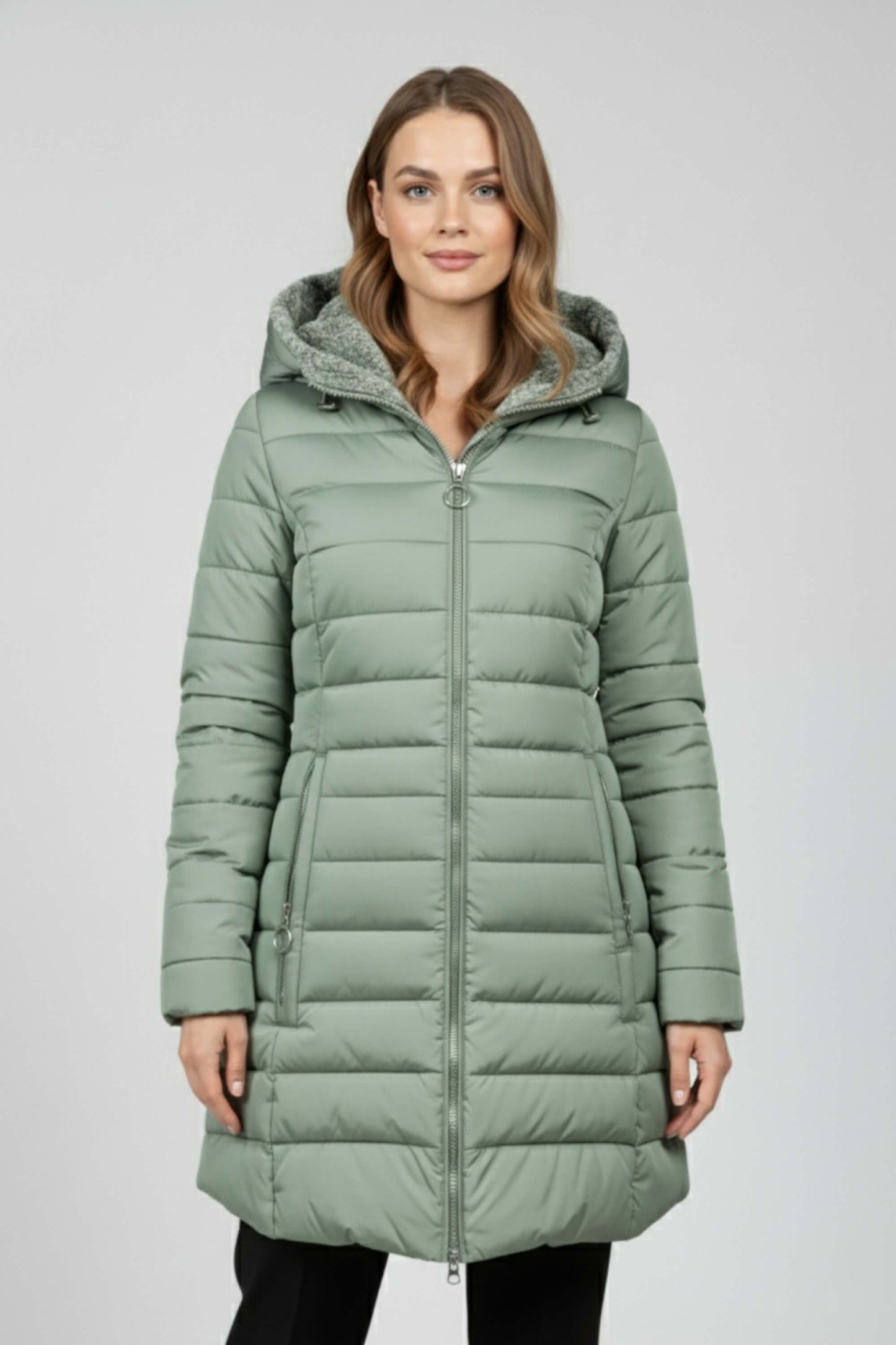 Warm lightweight quilted puffer jacket for women | Caurelle -7