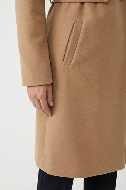 Elegant warm tailored coat for women | Caurelle -5