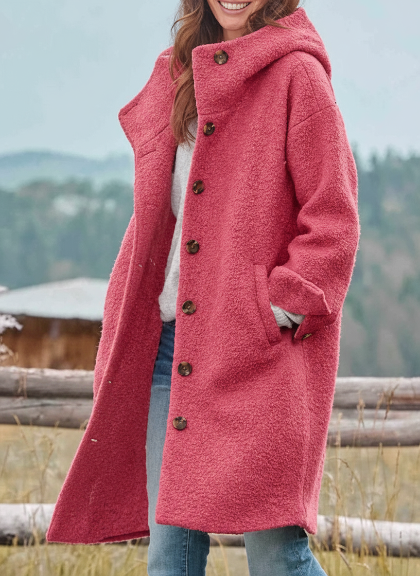 Classic elegant warm coat for women | Sinikka -3