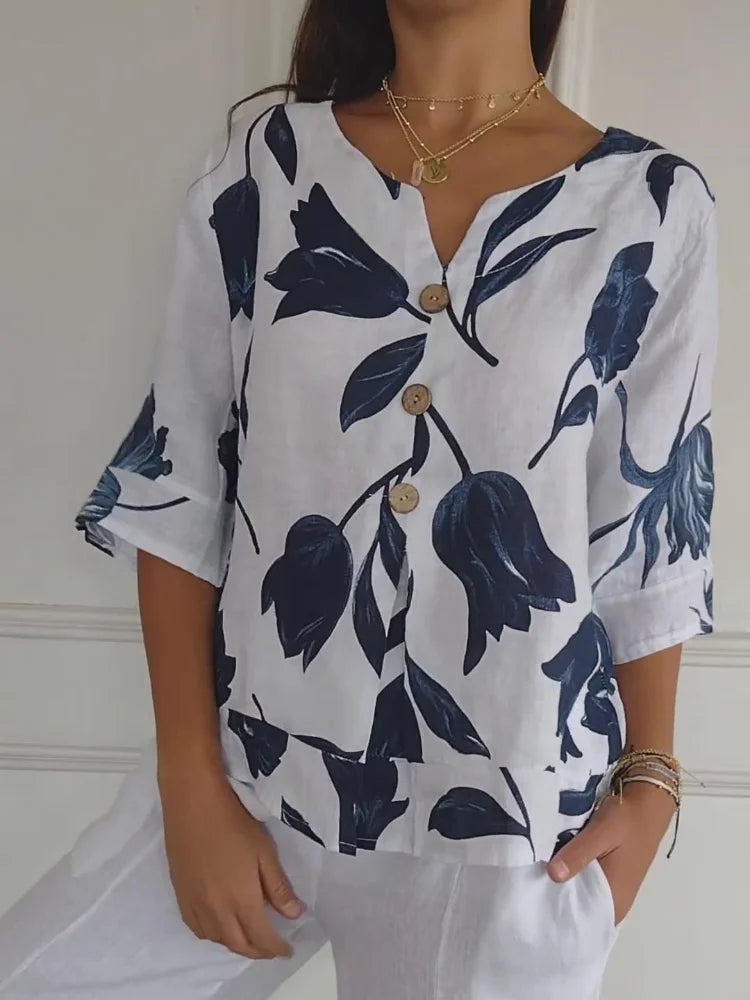 Classic elegant feminine blouse for women | Lara -2