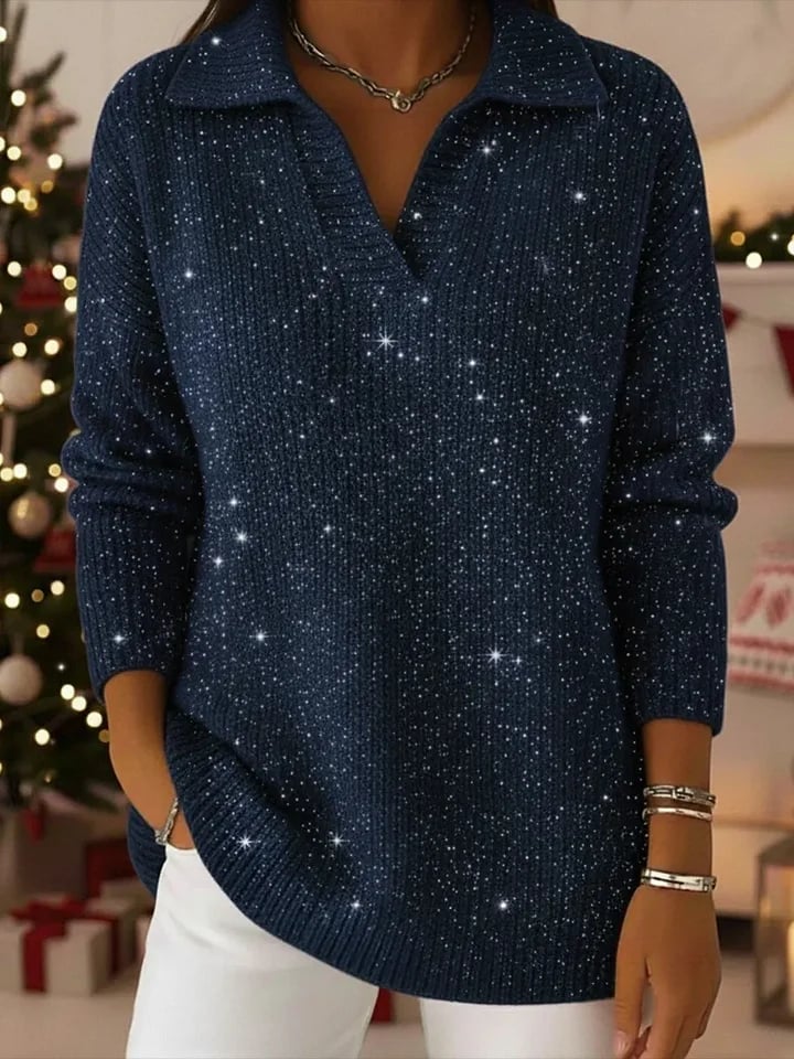 Soft relaxed ribbed jumper for women | Léonie -3