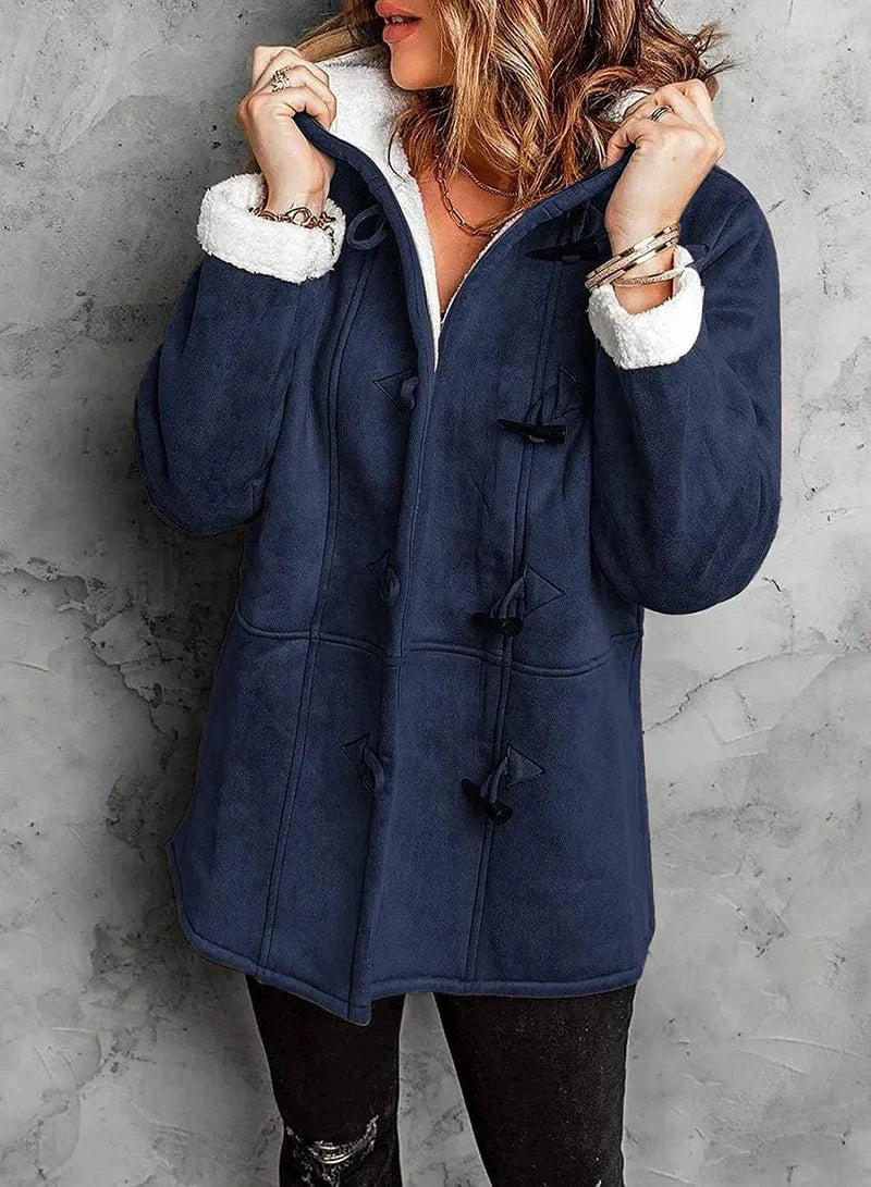Elegant warm insulated coat for women | Arwelyn -8