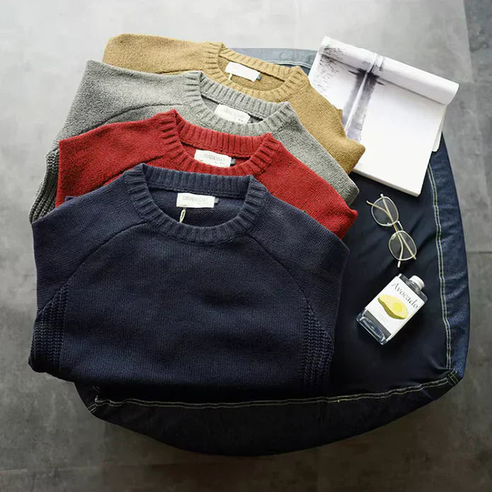 Classic relaxed knit jumper for men | Aldwyn Haven -3