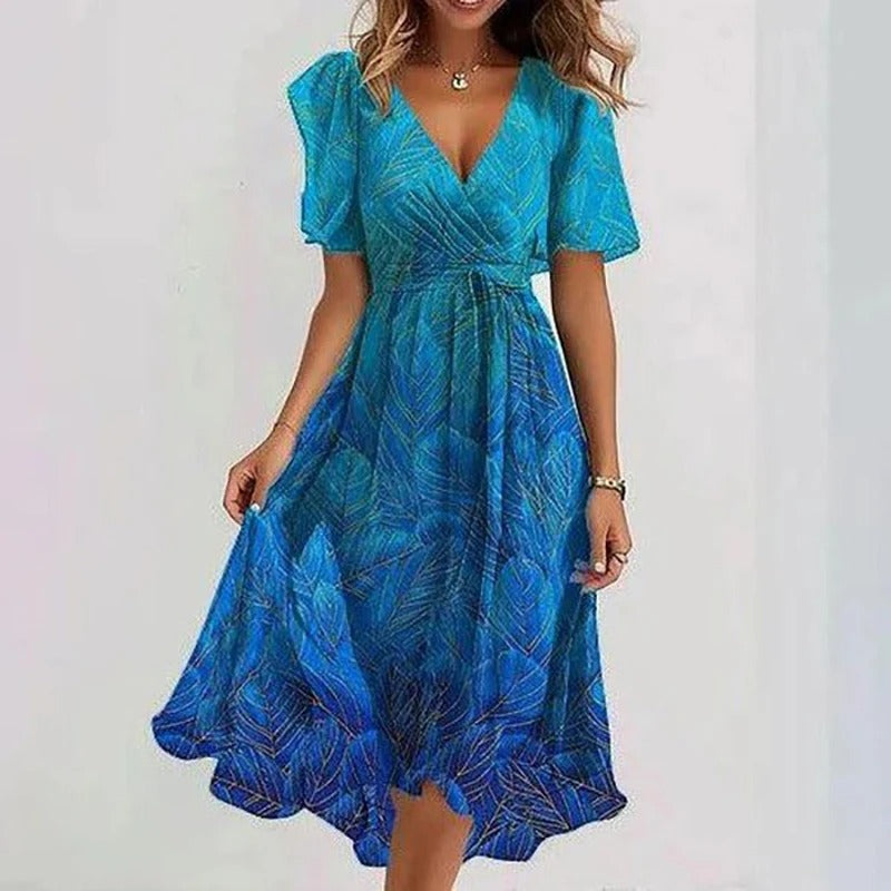 Elegant everyday relaxed dress for women | Yara -9
