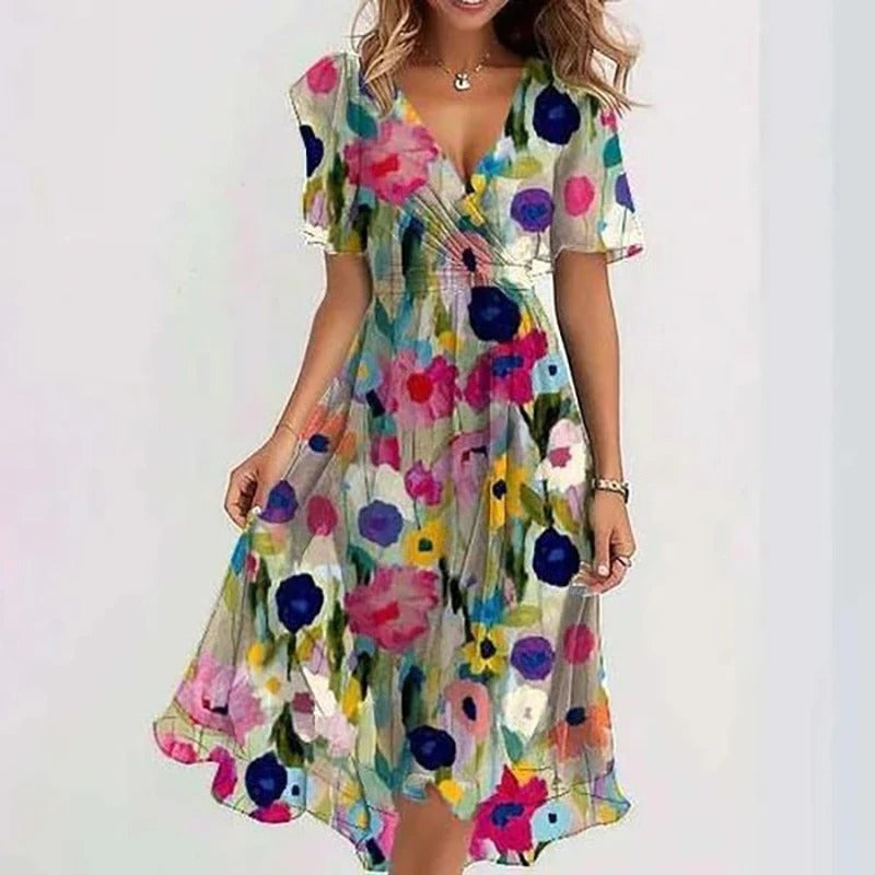 Elegant everyday relaxed dress for women | Yara -3