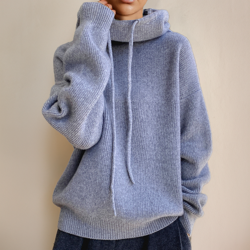 Classic relaxed knit jumper for women | Ysella -5