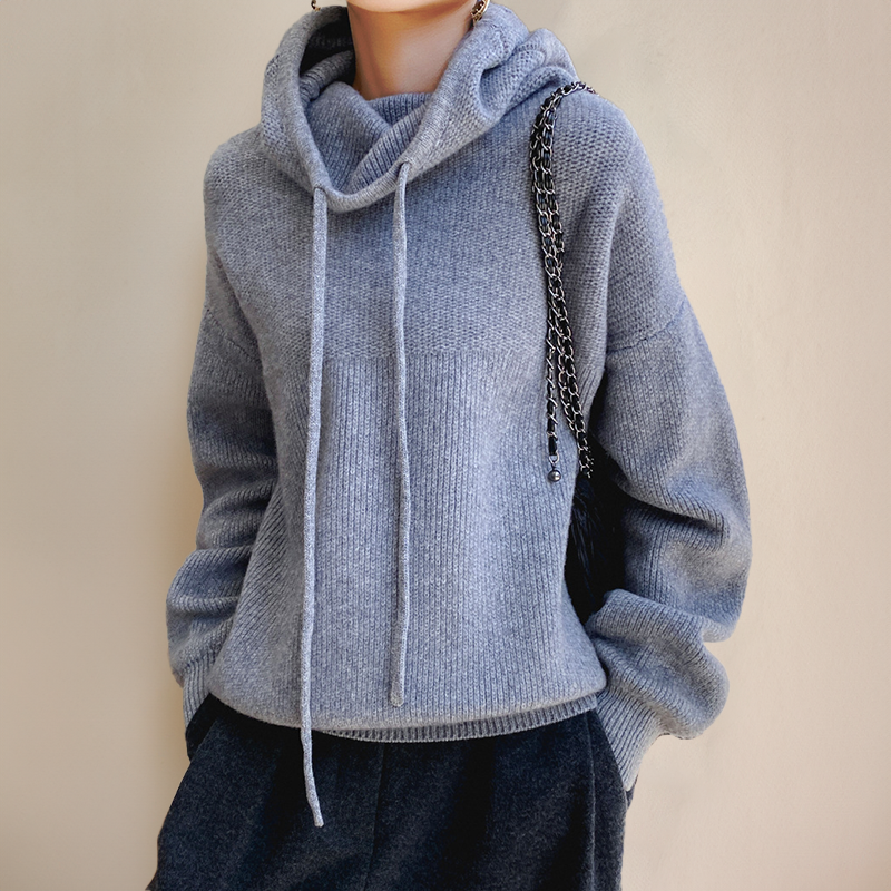Classic relaxed knit jumper for women | Ysella -3