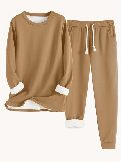 Comfortable soft relaxed loungewear set for women | Elara -11