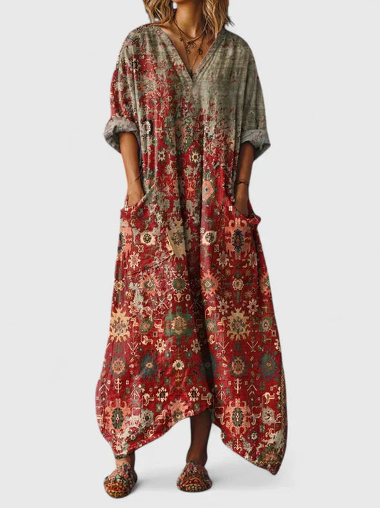 Elegant flowy everyday dress for women | Mariana -1