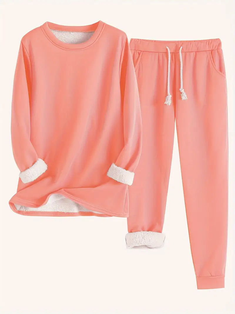 Comfortable soft relaxed loungewear set for women | Elara -8