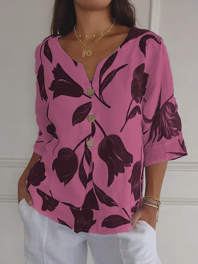Classic elegant feminine blouse for women | Lara -3